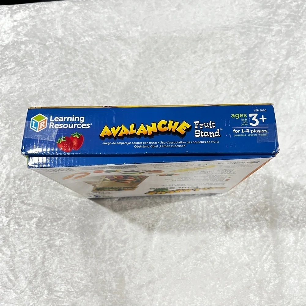 Learning Resources Avalanche Fruit Stand Game Colorful Educational Toy 3+ Years